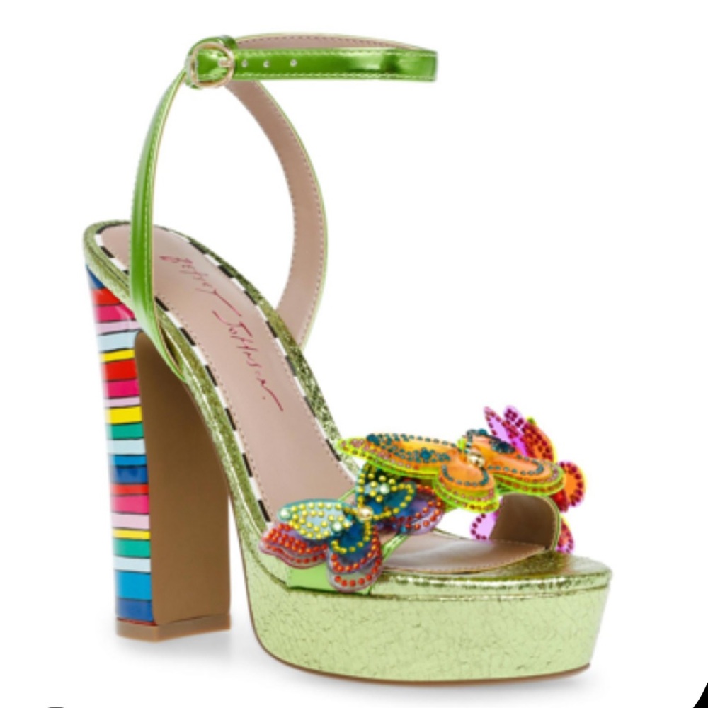 Betsey Johnson Butterfly Platform Sandals. Size 8.5 Never Worn no tags, No Box